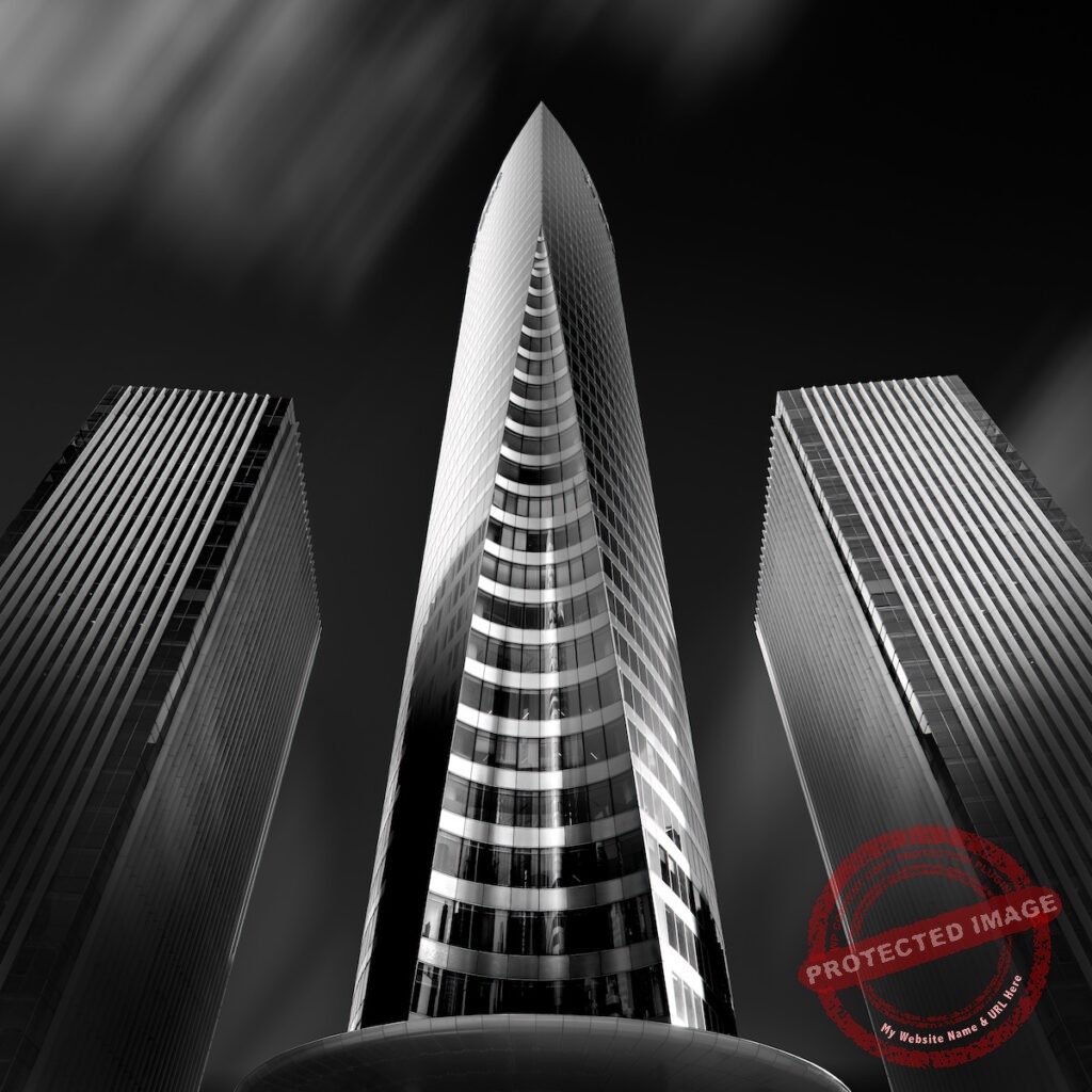 trois gratte-ciels à La Défense, Paris
